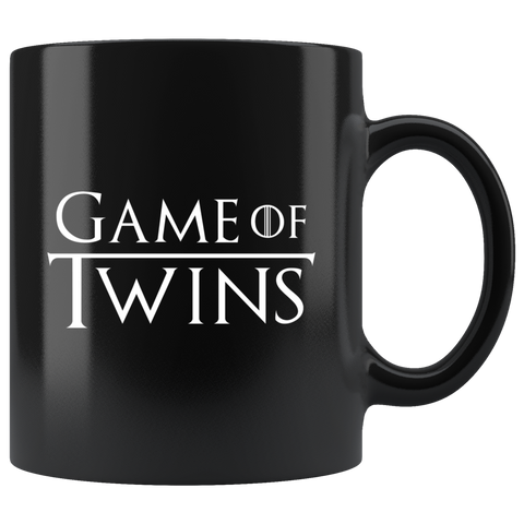 Game Of Twins 11oz Black Mug