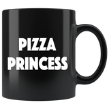 Pizza Princess 11oz Black Mug