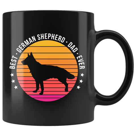 Best German Shepherd Dad Ever 11oz Black Mug