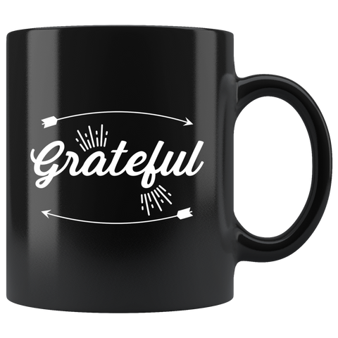 Grateful 11oz Black Mug
