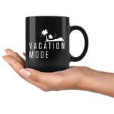 Vacation Mode 11oz Black Mug