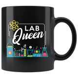 Lab Queen 11oz Black Mug