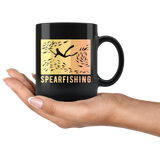 Spearfishing 11oz Black Mug