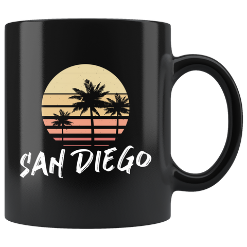 San Diego 11oz Black Mug