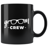 Groom Crew 11oz Black Mug