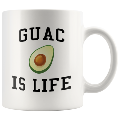 Guac Is Life White Mug