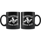 Seahorses Against Gender Roles 11oz Black Mug