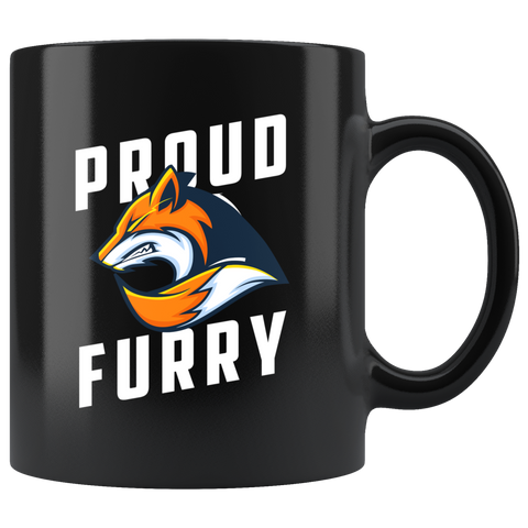 Proud Furry 11oz Black Mug