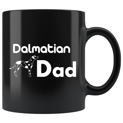 Dalmatian Dad 11oz Black Mug
