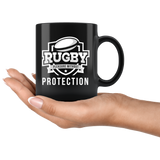 Rugby Pleasure Without Protection 11oz Black Mug