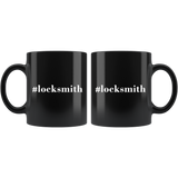 #Locksmith 11oz Black Mug