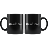 #auditor 11oz Black Mug
