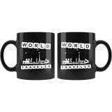 World Traveler 11oz Black Mug