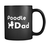 Poodle Dad Black Mug