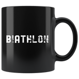 Biathlon (Plain Text) - Winter Sports 11oz Black Mug