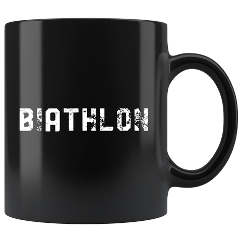 Biathlon (Plain Text) - Winter Sports 11oz Black Mug