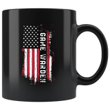 American Game Warden USA Flag 11oz Black Mug