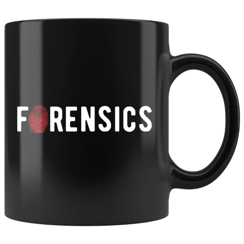 Forensics 11oz Black Mug
