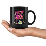 I Love The 80's 11oz Black Mug