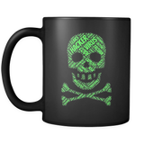 Hacker Skull Black Mug