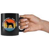 Best Borzoi Dad Ever 11oz Black Mug