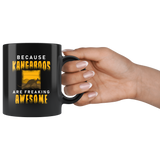 Because Kangaroos Are Freaking Awesome 11oz Black Mug