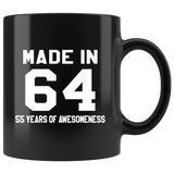 Made In 64 11oz Black Mug