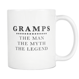 Gramps The Man The Myth The Legend White Mug