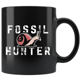 Fossil Hunter 11oz Black Mug