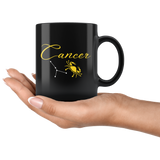 Cancer 11oz Black Mug