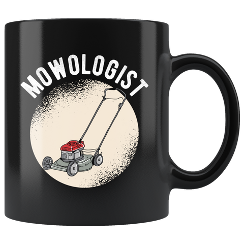 Mowologist 11oz Black Mug