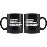 Earth Is Not Flat Stand Up For Science 11oz Black Mug