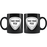Take Your Pick 11oz Black Mug