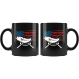 American Fishing 11oz Black Mug