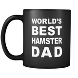 World's Best Hamster Dad Black Mug