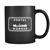 Postal Worker Black Mug