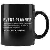 Event Planner 11oz Black Mug