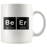 Beer Periodic Table White Mug