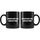 Construction Supervisor 11oz Black Mug