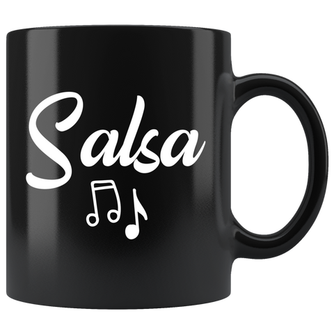 Salsa 11oz Black Mug
