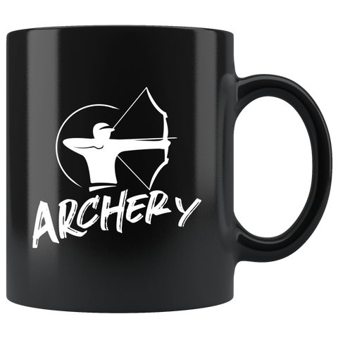 Archery 11oz Black Mug