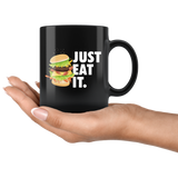 Just Eat It 11oz Black Mug