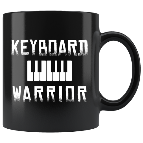 Keyboard Warrior 11oz Black Mug