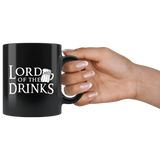 Lord Of The Drinks 11oz Black Mug