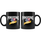 Ping Pong Master 11oz Black Mug