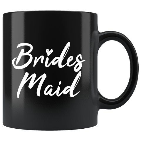 Bridesmaid 11oz Black Mug