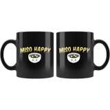 Miso Happy 11oz Black Mug