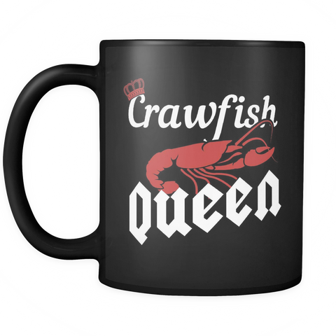 Crawfish Queen Black Mug