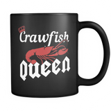 Crawfish Queen Black Mug