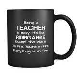 Being A Teacher Black Mug